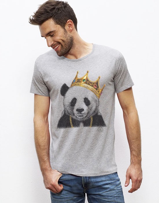 T-Shirt Col Large Panda