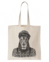 Tote Bag Lion Hipster