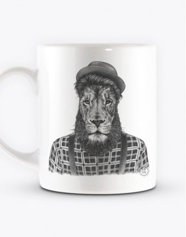 Mug Lion Hipster